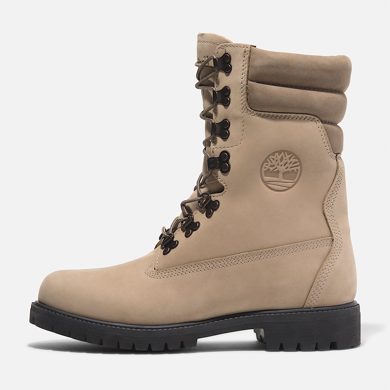 Timberland round toe leather tall boots sale