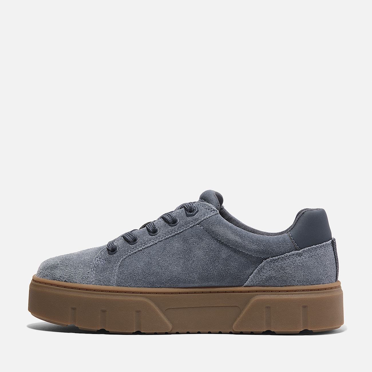 Zapatillas de cana baja con cordones Laurel Court para mujer en ante azul oscuro