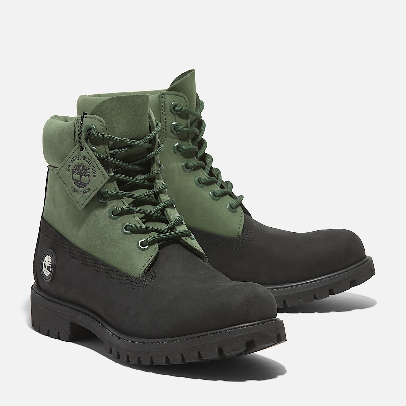 Olive green timberlands outfit top