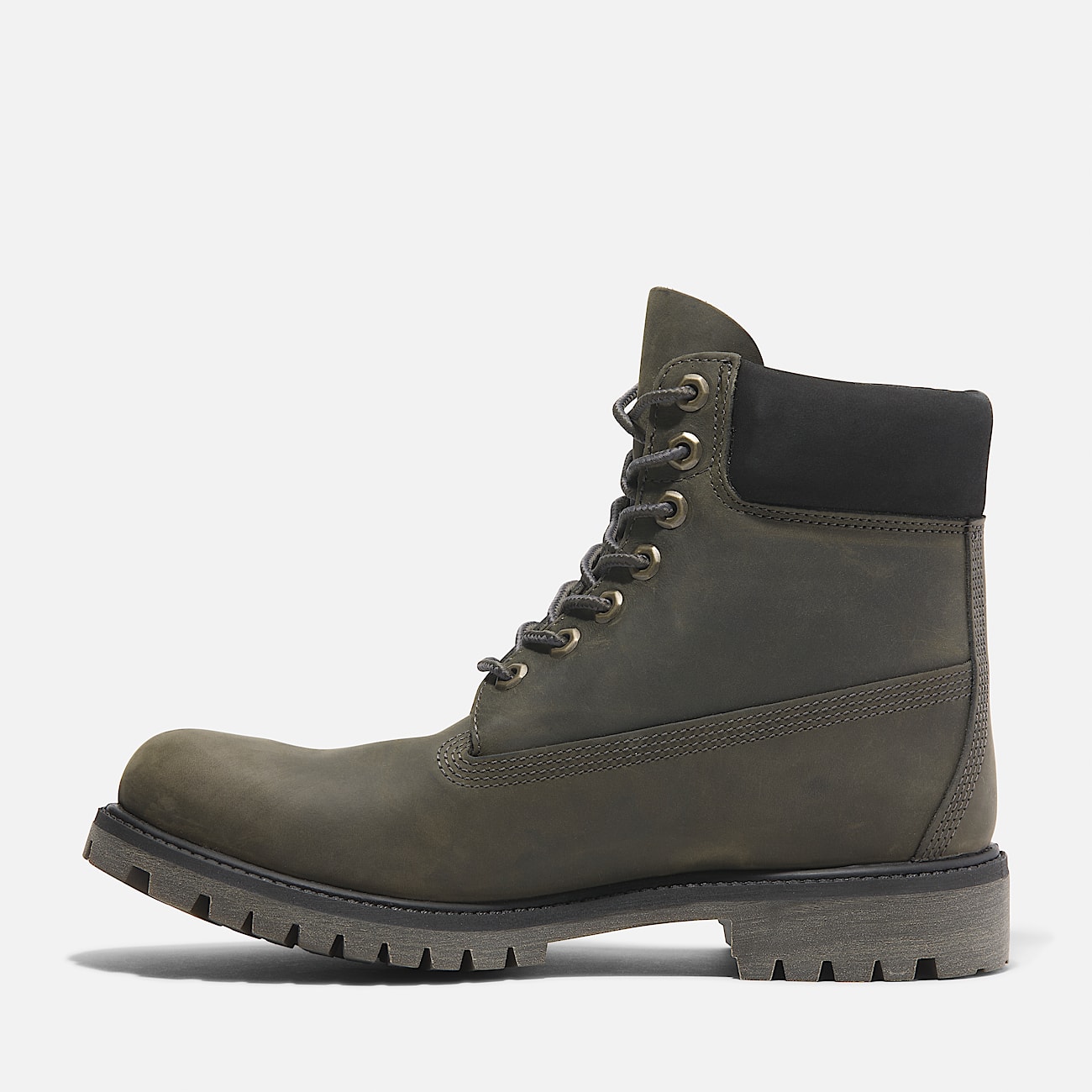 Grey and black timberland boots top