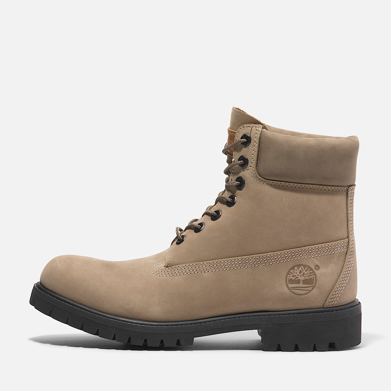 Botas 6 Inch Premium Timberland con cordones para hombre en beis