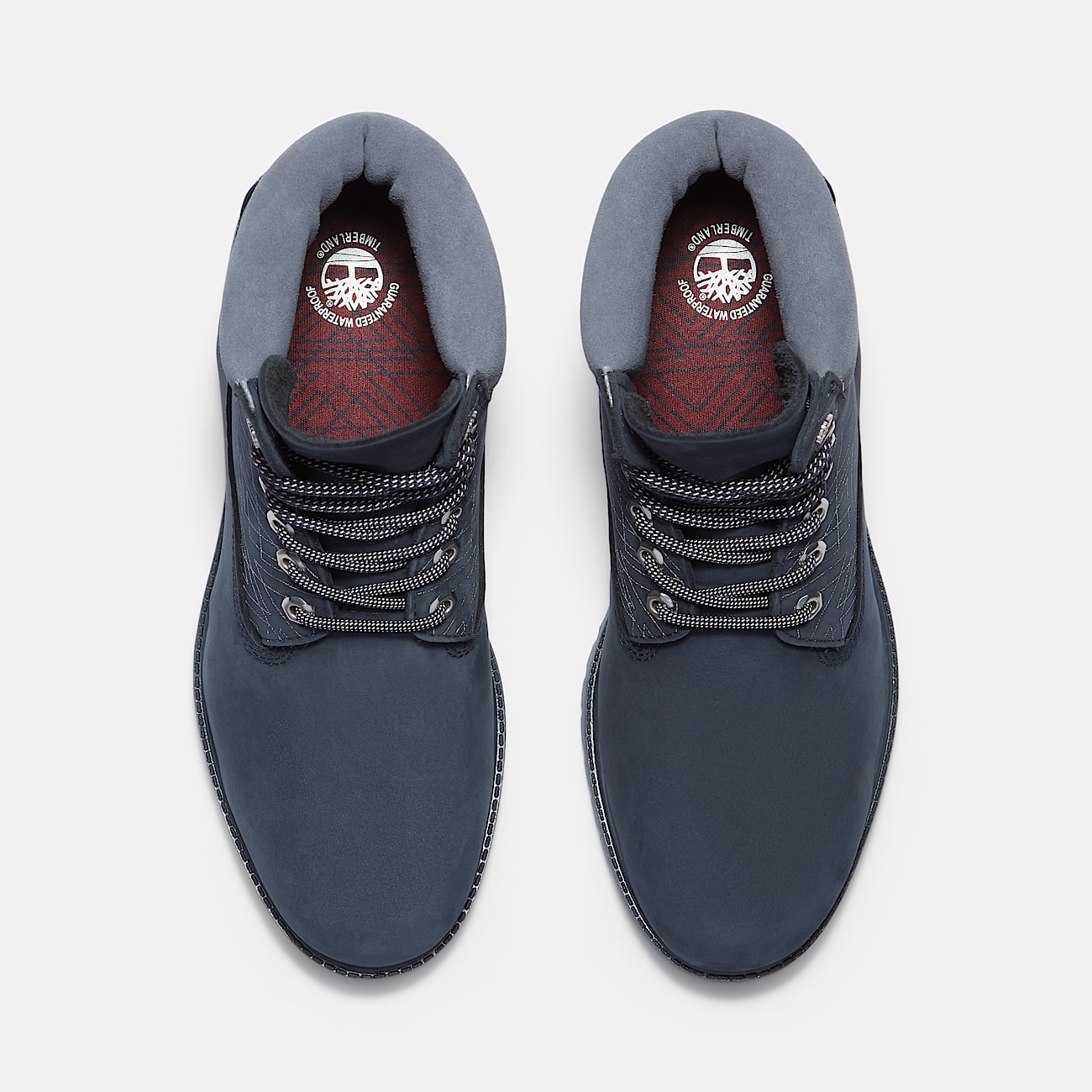 Navy monochrome timberlands shop