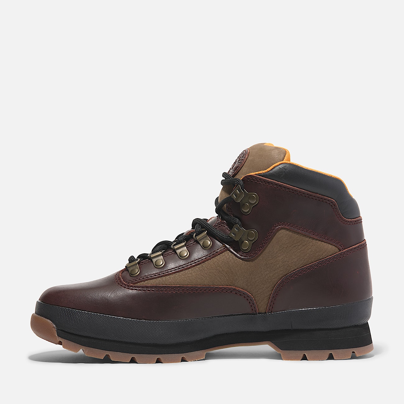 Boots de randonnee a lacets Euro Hiker pour homme en rouge fonce