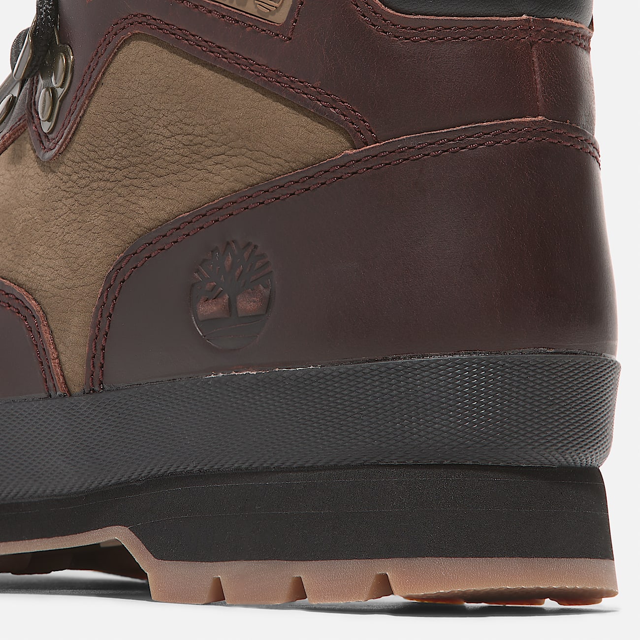 Euro Hiker Lace up Boot for Men in Dark Red