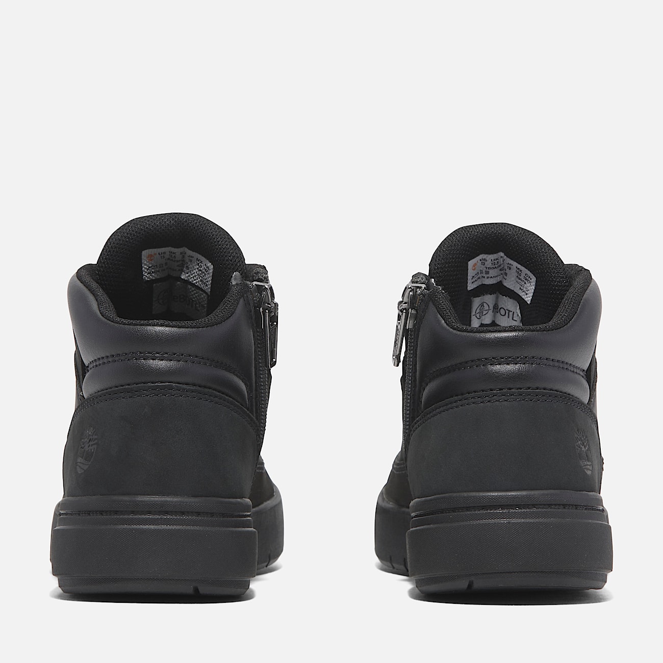 Seneca Bay Mid Lace Up Trainer for Junior in Black