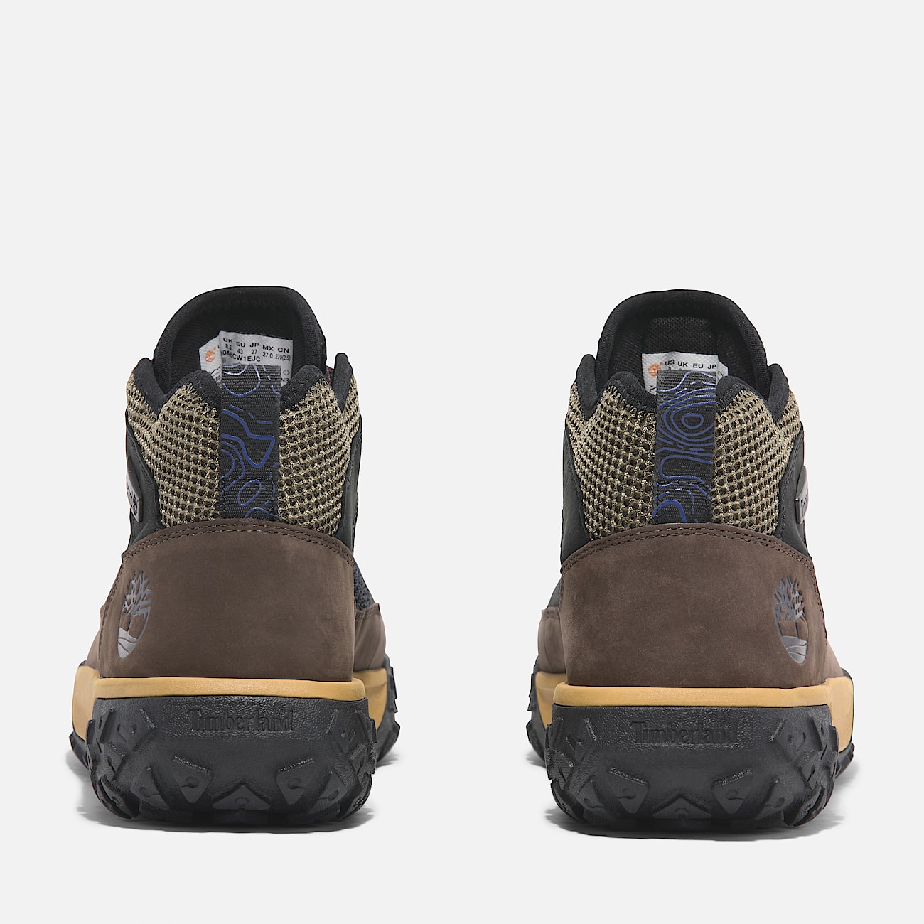 Scarpa Hiker Stringata Greenstride Motion 6 Mid da Uomo in colore nero marrone