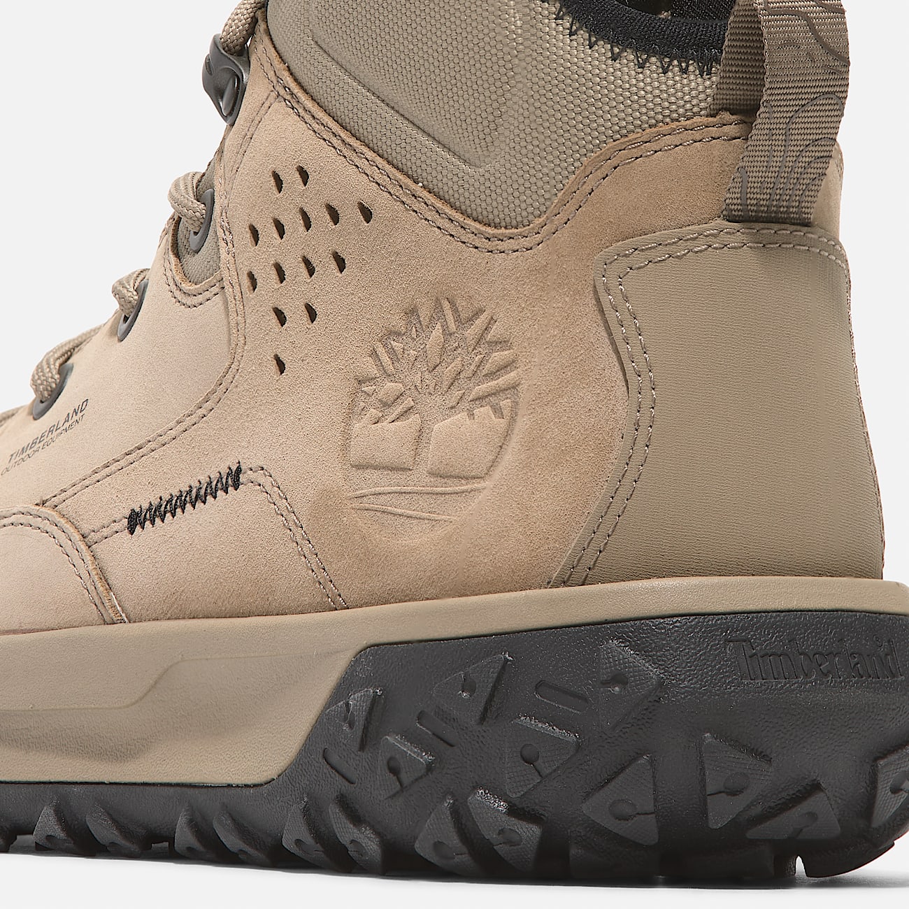 GreenStride Motion 6 Mid Lace Up Hiking Boot for Men in Beige