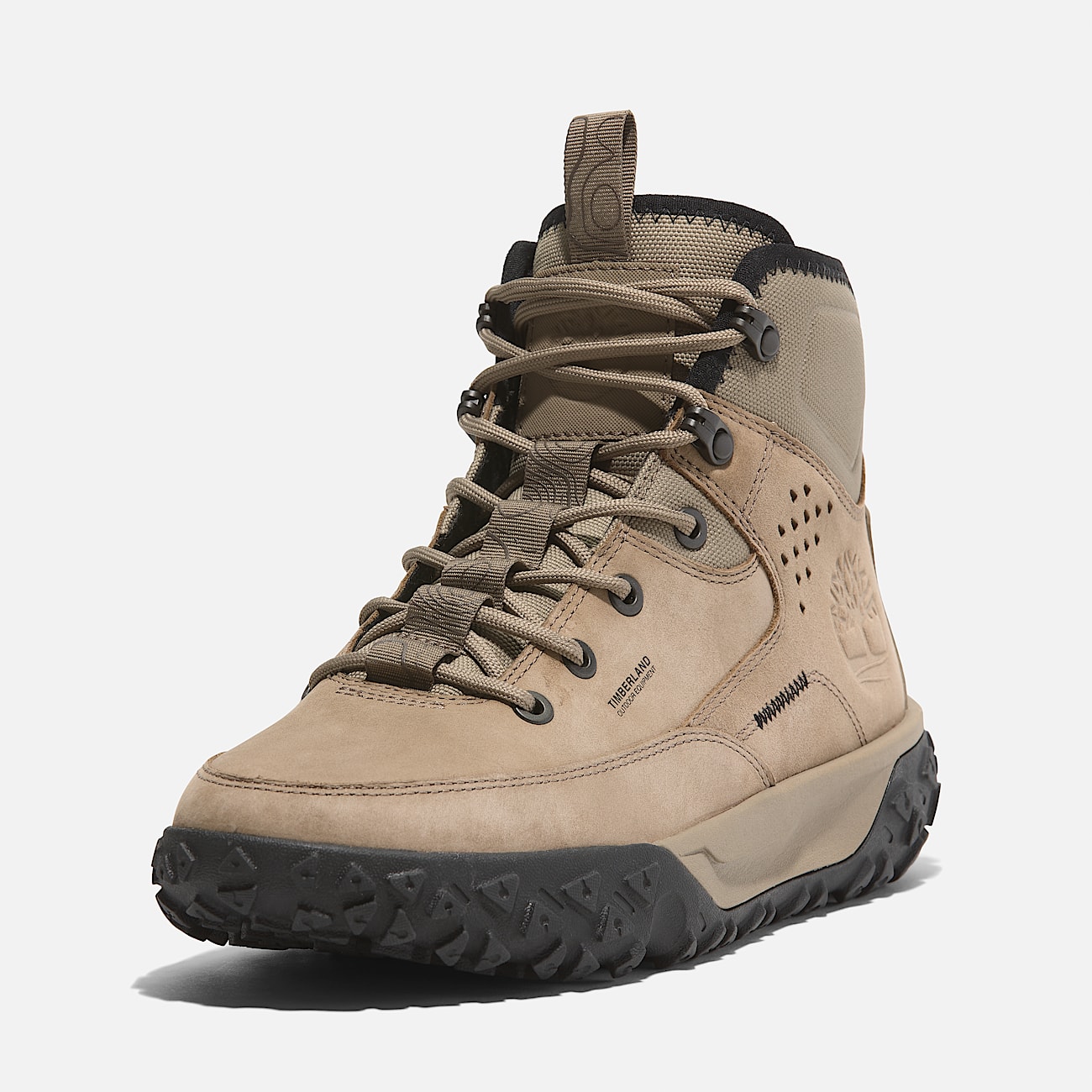 GreenStride Motion 6 Mid Lace Up Hiking Boot for Men in Beige