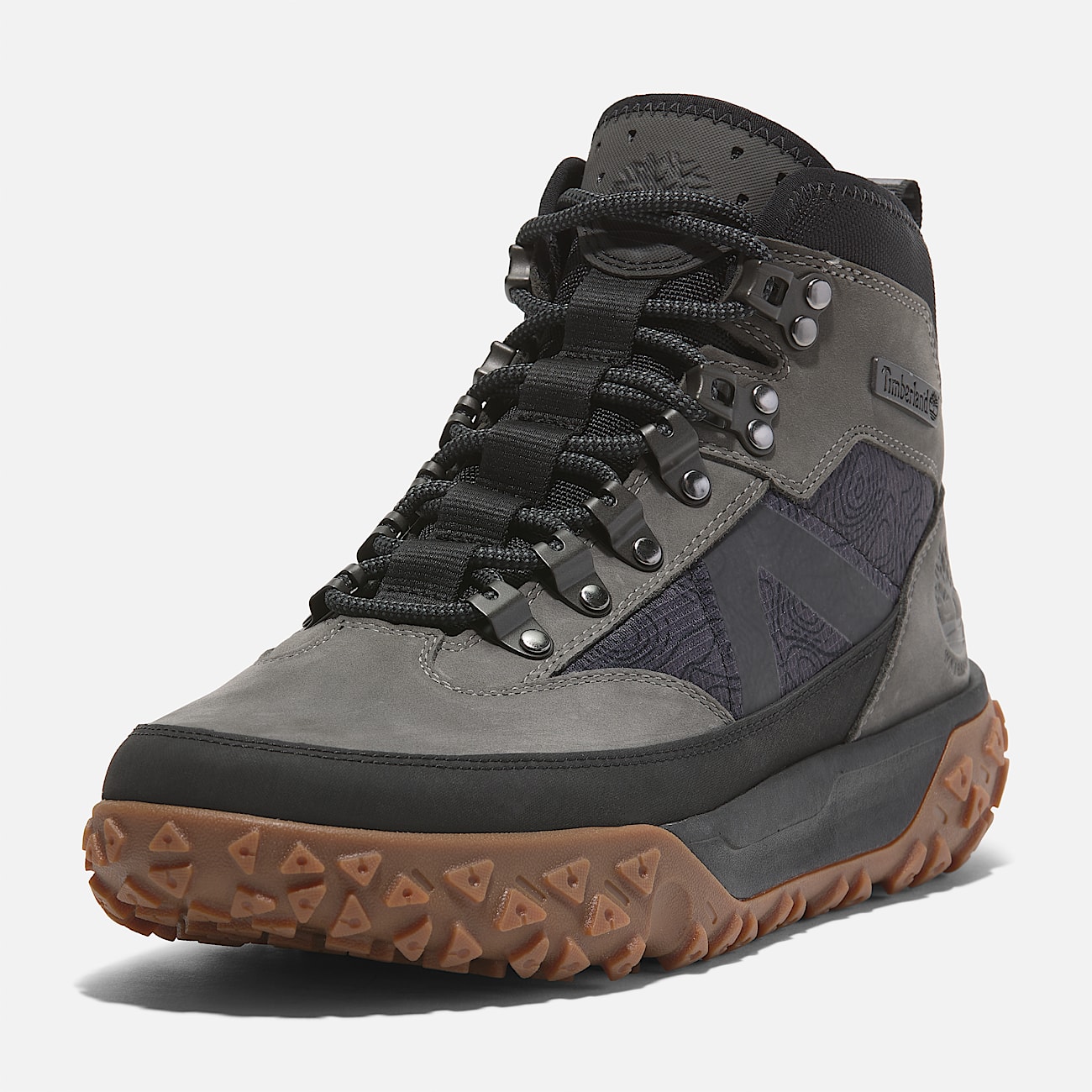 GreenStride Motion 6 Mid Lace Up Waterproof Hiking Trainer for Men in Grey