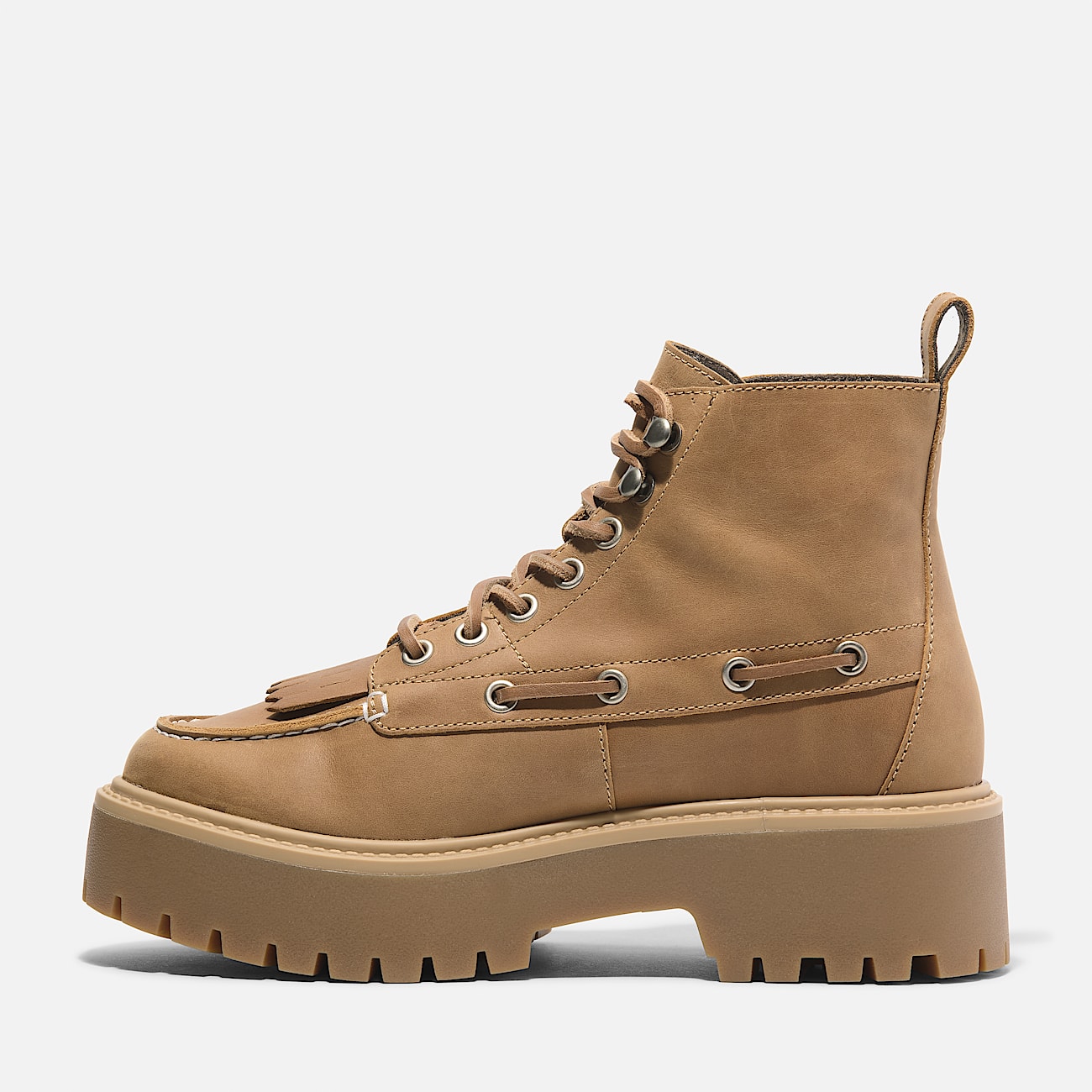 Stone Street 7 Eye Platform Boot for Women in Yellow