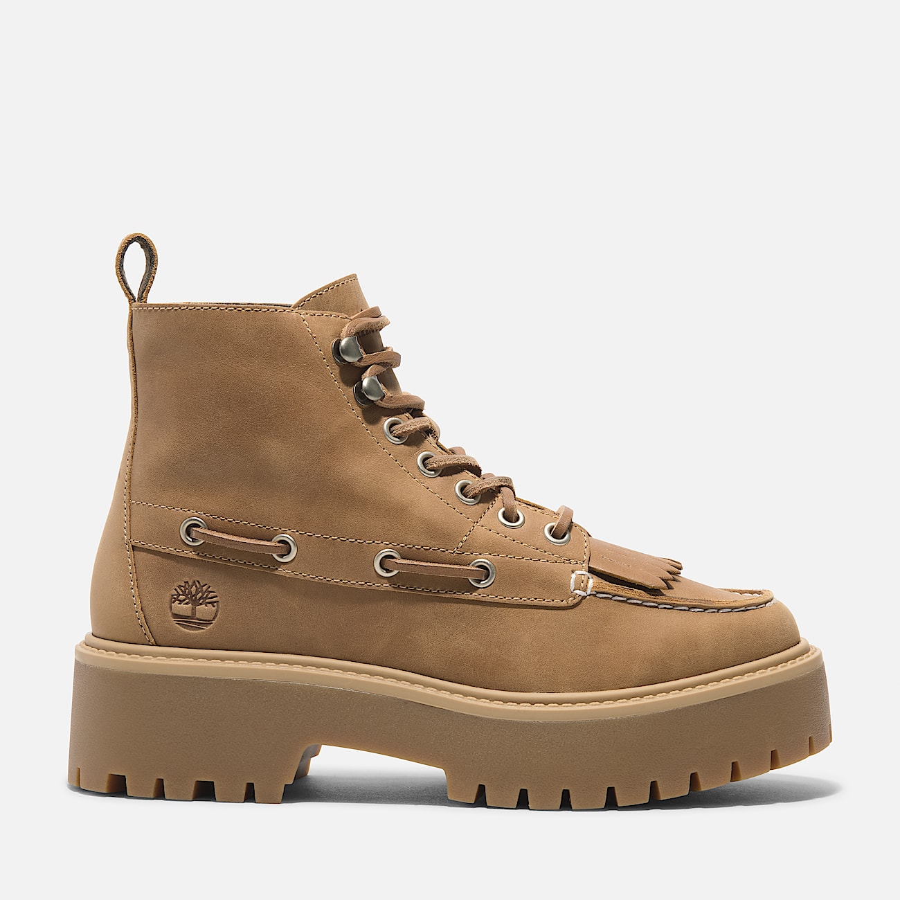 Stone Street 7 Eye Platform Boot for Women in Yellow