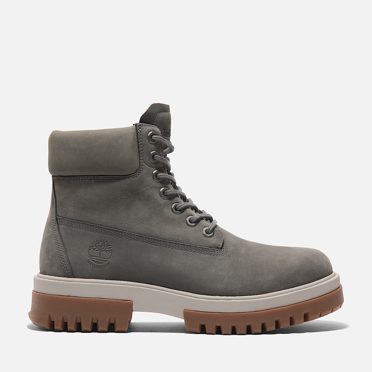 Arbor Road Mid Lace Up Waterproof Boot for Men in Grey