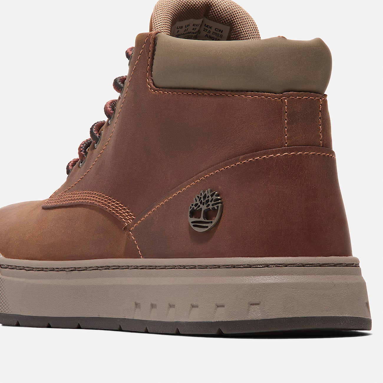 Maple Grove Mid Lace Up Trainer for Men in Orange