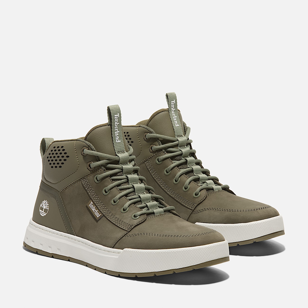 Maple Grove Mid Lace Up Trainer for Men in Dark Green