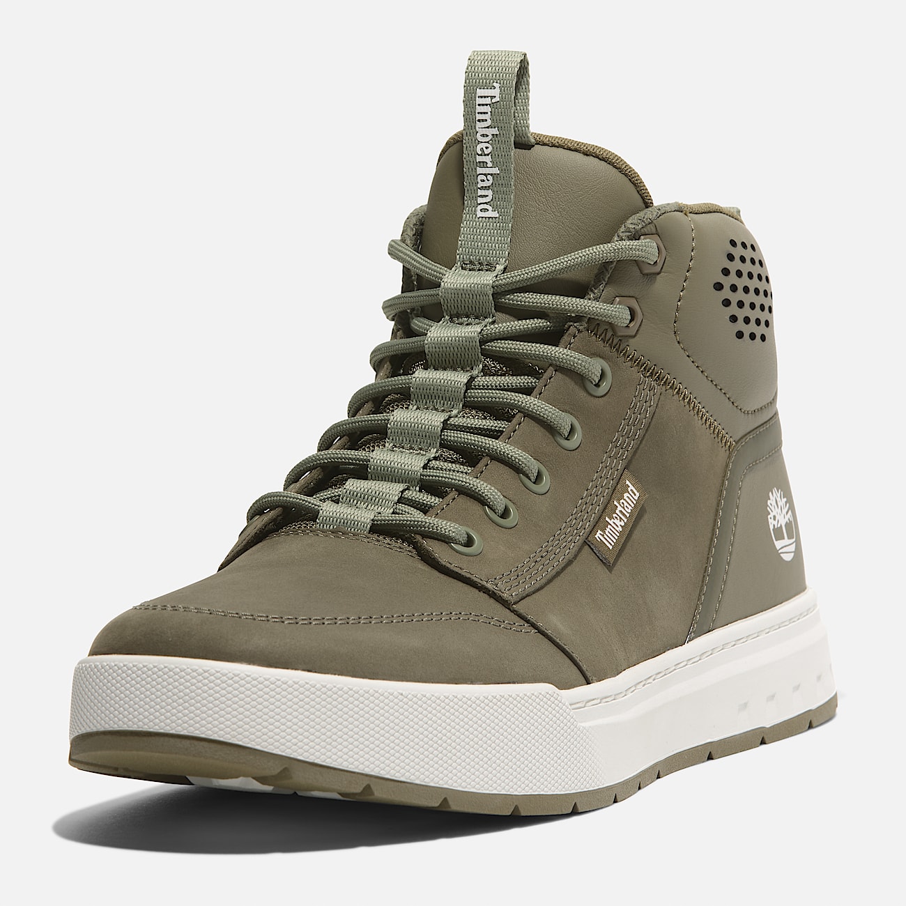 Maple Grove Mid Lace Up Trainer for Men in Dark Green