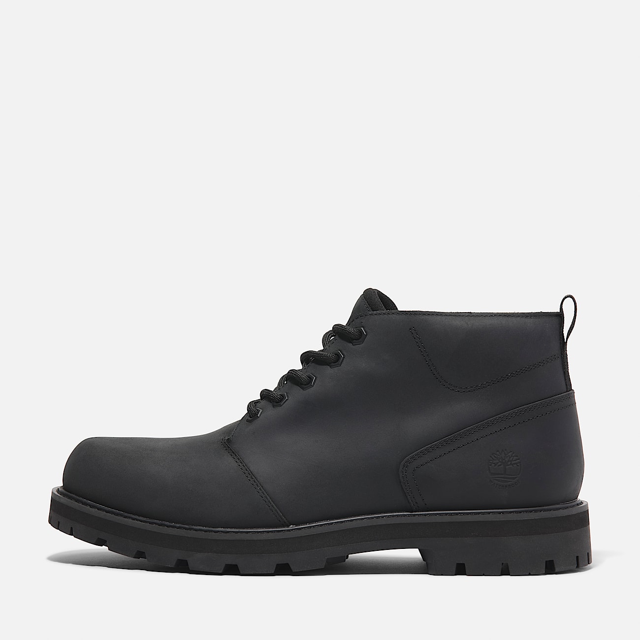 Chukka work boots black top