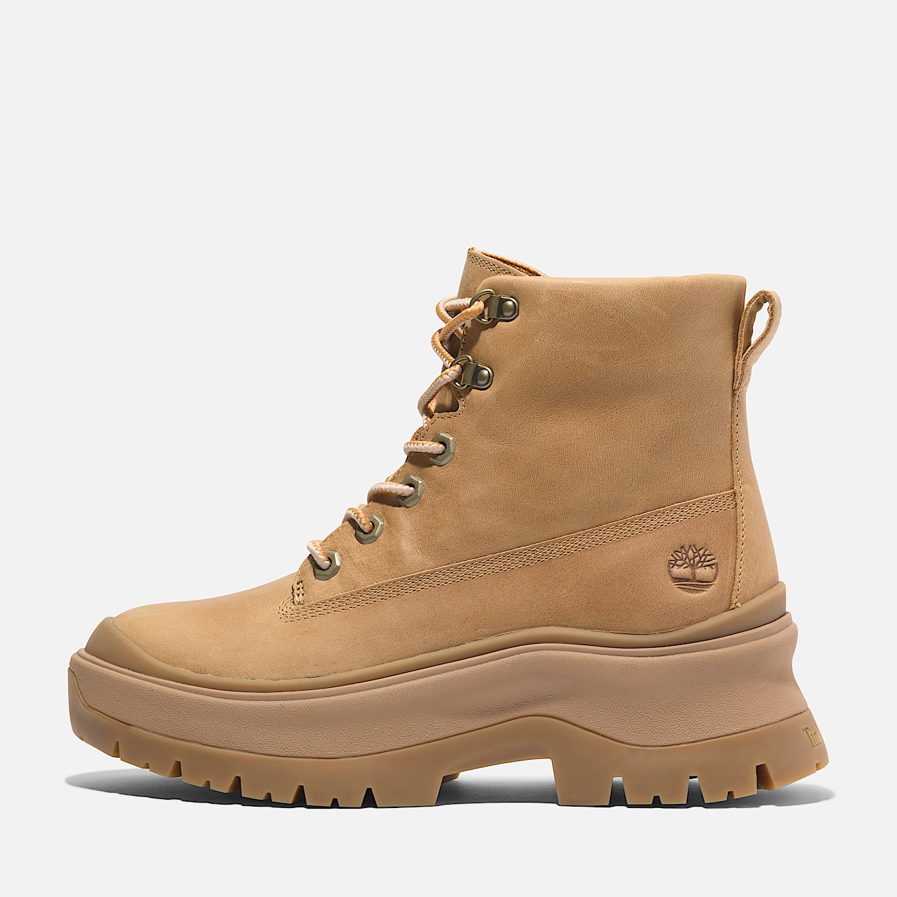 Roxie Lane Mid Lace Up Boot for Women in Yellow