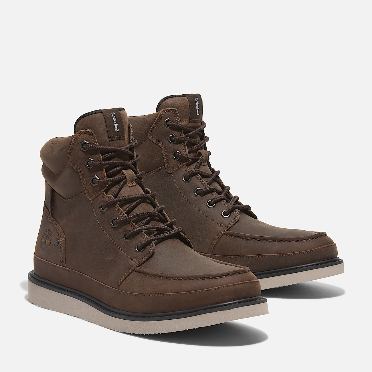 Newmarket Mid Lace Up Boot for Men in Dark Brown