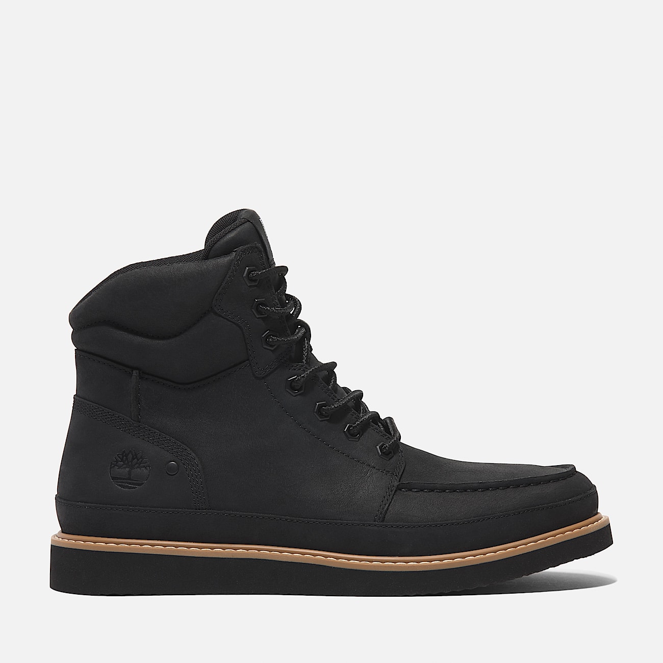 Bottine mi haute a lacets Newmarket pour homme en noir