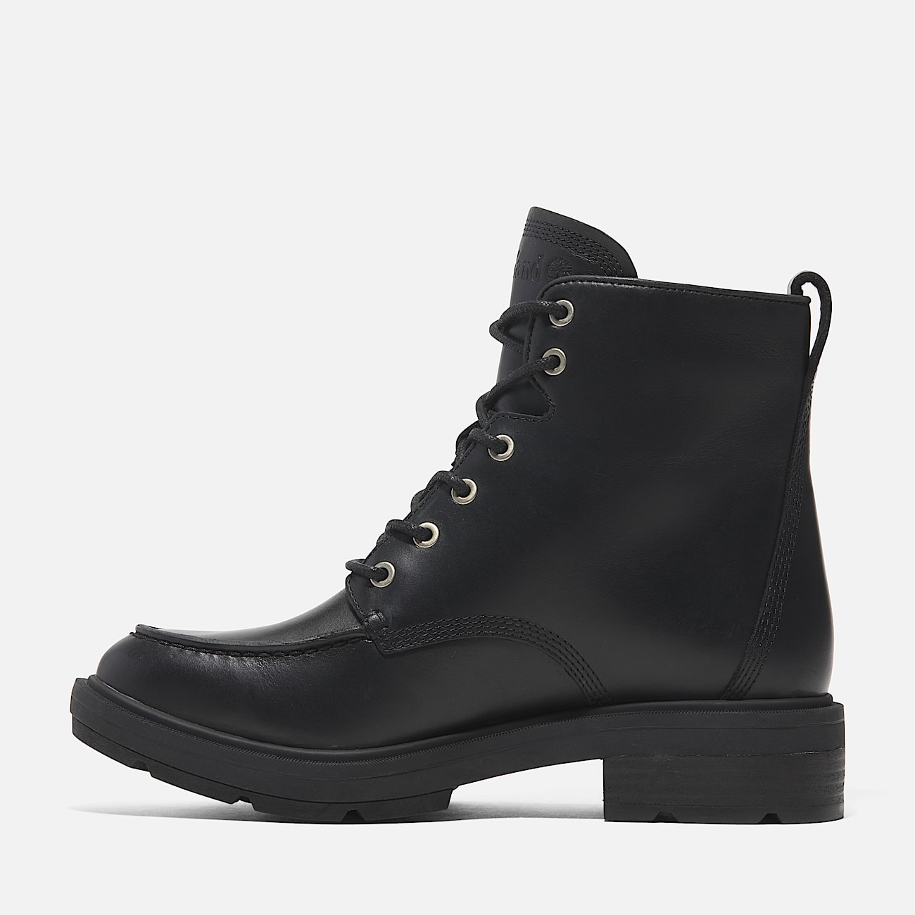 Bottine mi haute a lacets Brimfield pour femme en noir