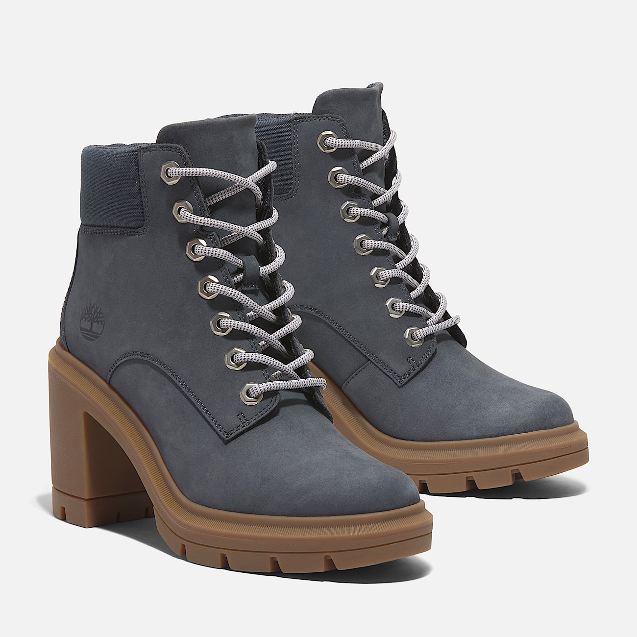 Blue lace up boots hotsell