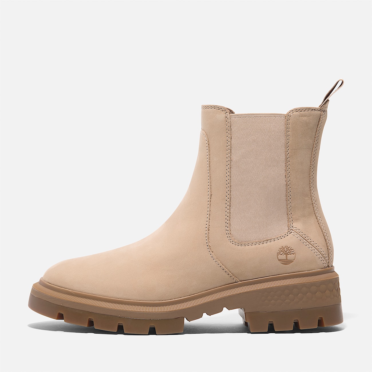 Cortina Valley Mid Chelsea Boot for Women in Light Beige