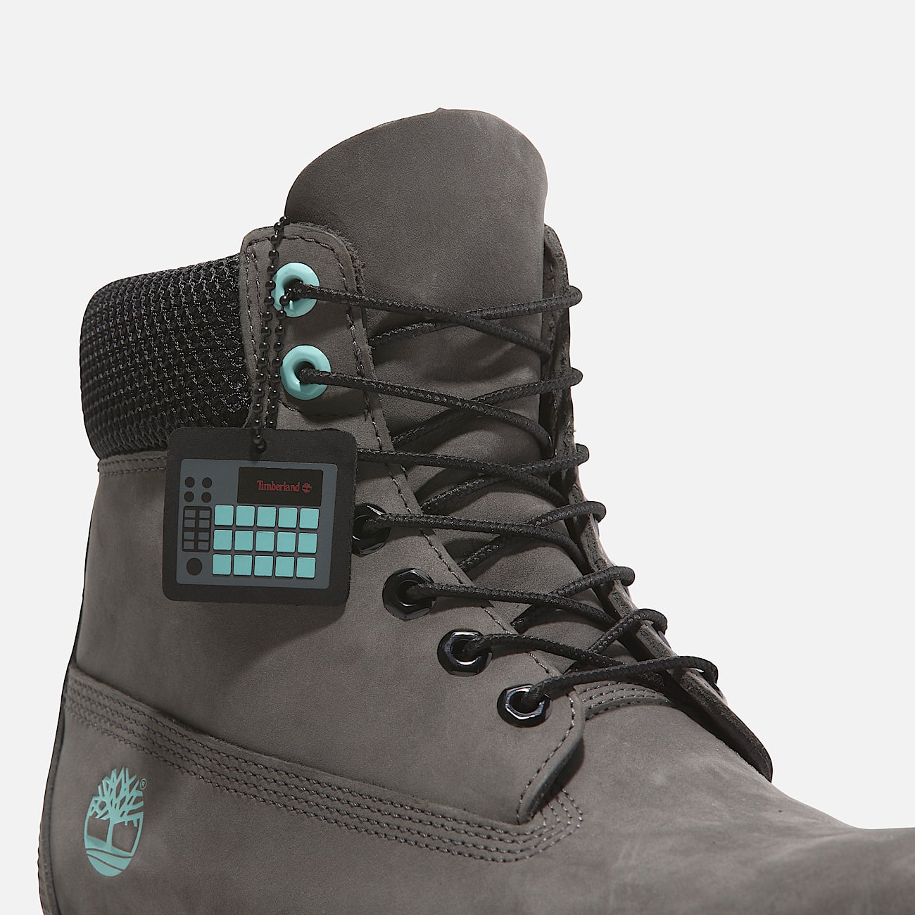 Timberland Premium 6 Inch Lace Up Waterproof Boot for Men in Light Grey