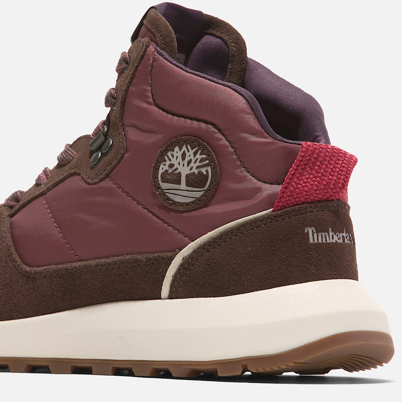 Basket montante a lacets Retro Swift pour femme en rouge