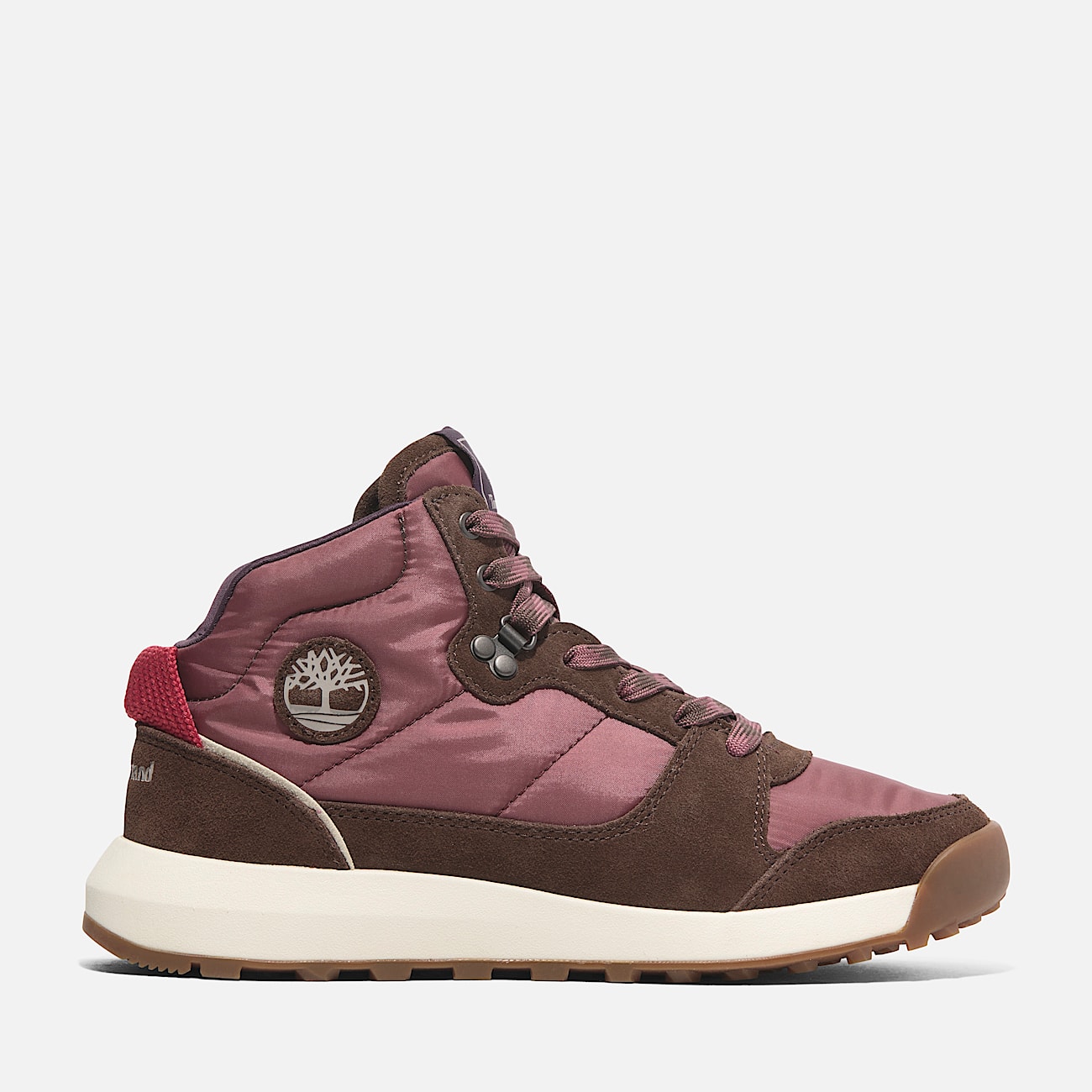 Retro Swift High Top Lace Up Trainer for Women in Red