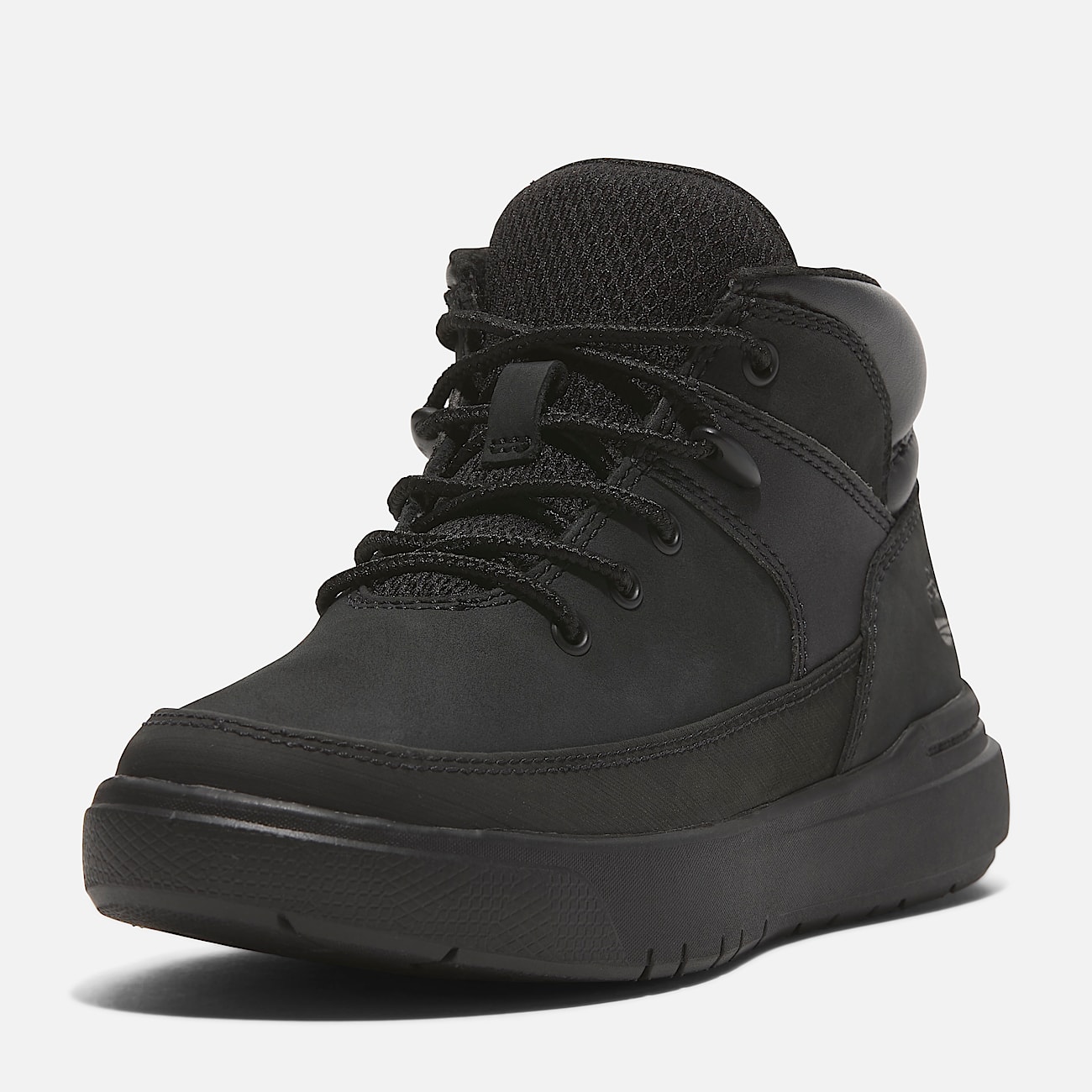 Basket mi haute a lacets Seneca Bay pour enfant en noir