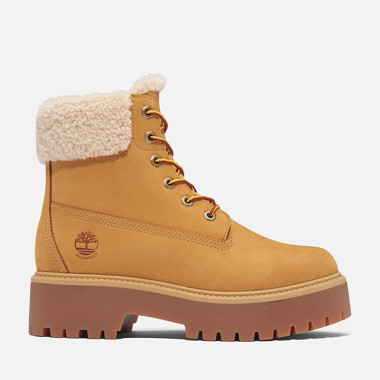 Stone Street Mid Warm Lined Waterproof Boot for Women in Yellow