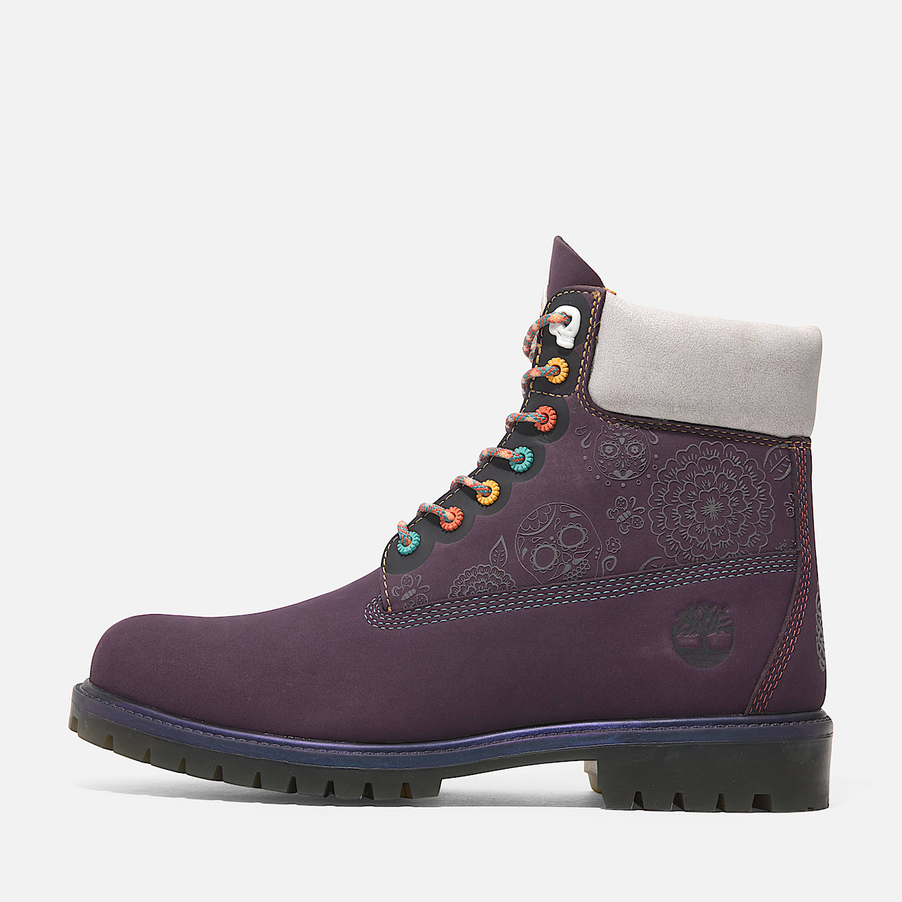 Deep purple boots top