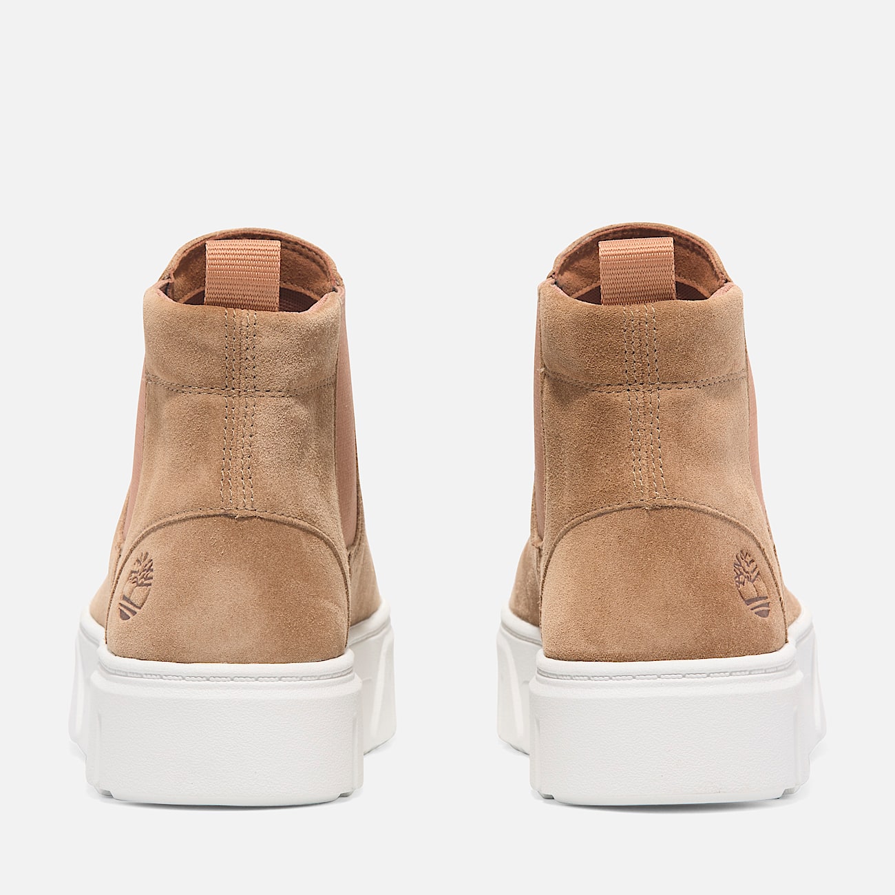 Sneaker Chukka Senza Lacci Laurel Court Mid da Donna in pelle scamosciata arancione
