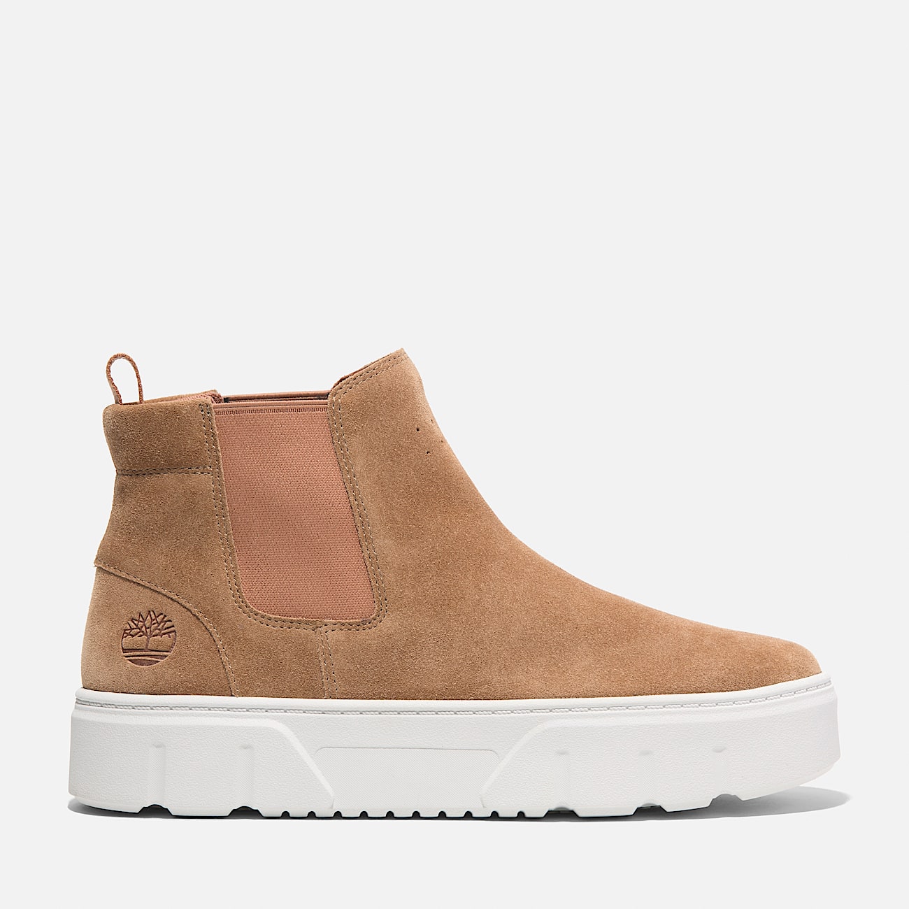 Sneaker Chukka Senza Lacci Laurel Court Mid da Donna in pelle scamosciata arancione