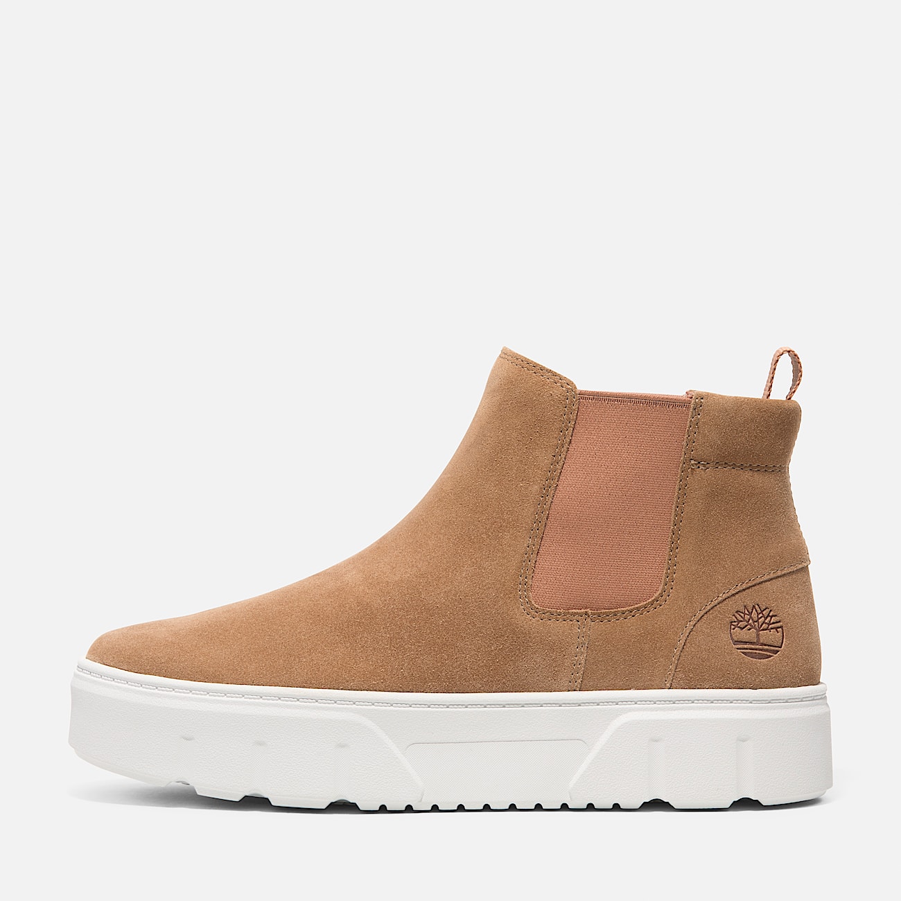 Sneaker Chukka Senza Lacci Laurel Court Mid da Donna in pelle scamosciata arancione