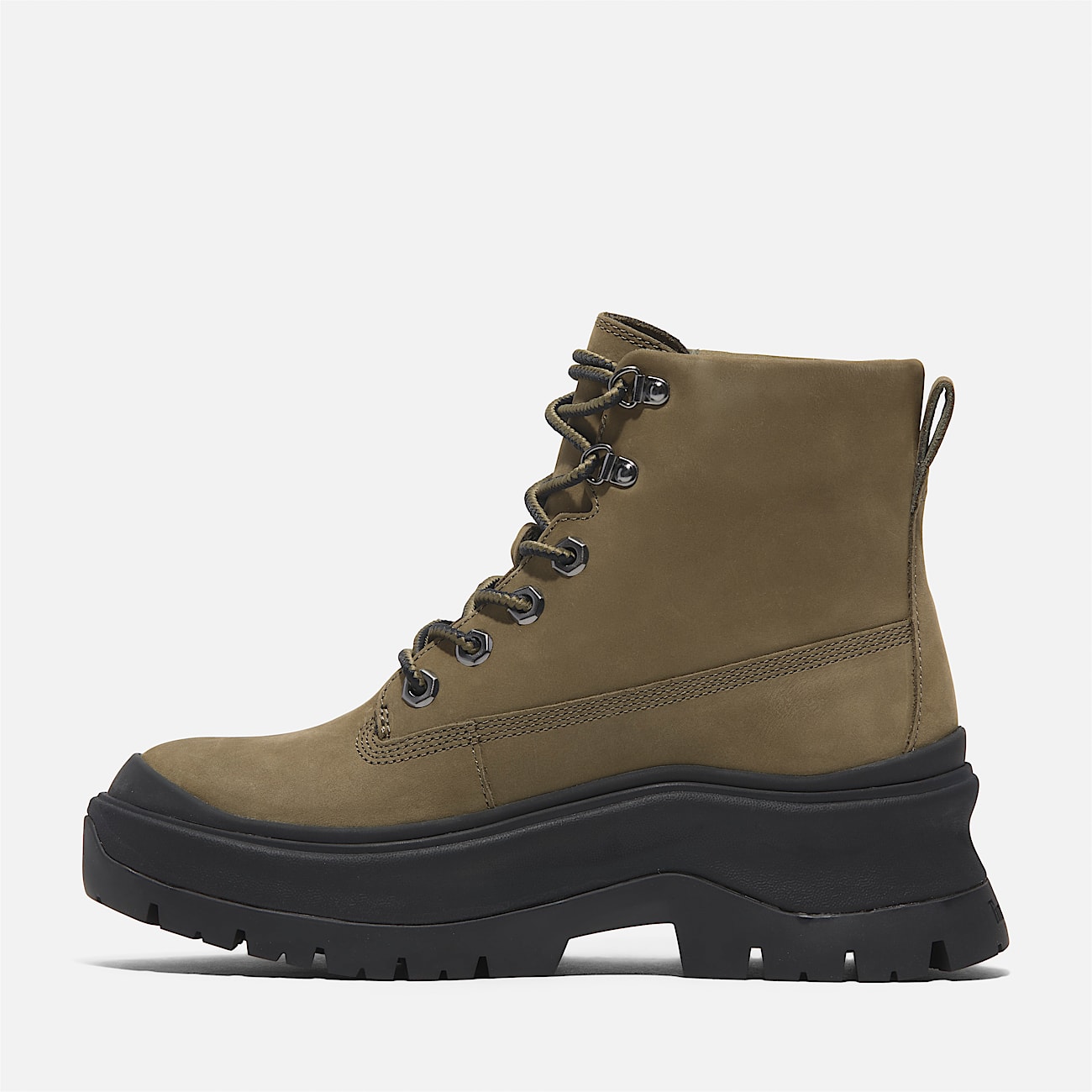 Roxie Lane Mid Lace Up Boot for Women in Green