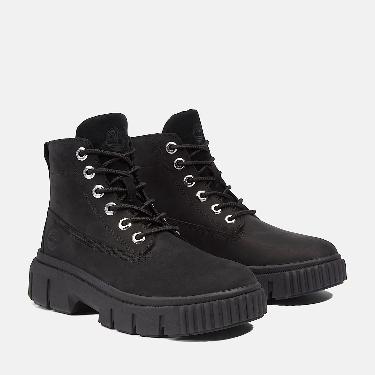 Field Mid Lace Up Boot voor dames in zwart
