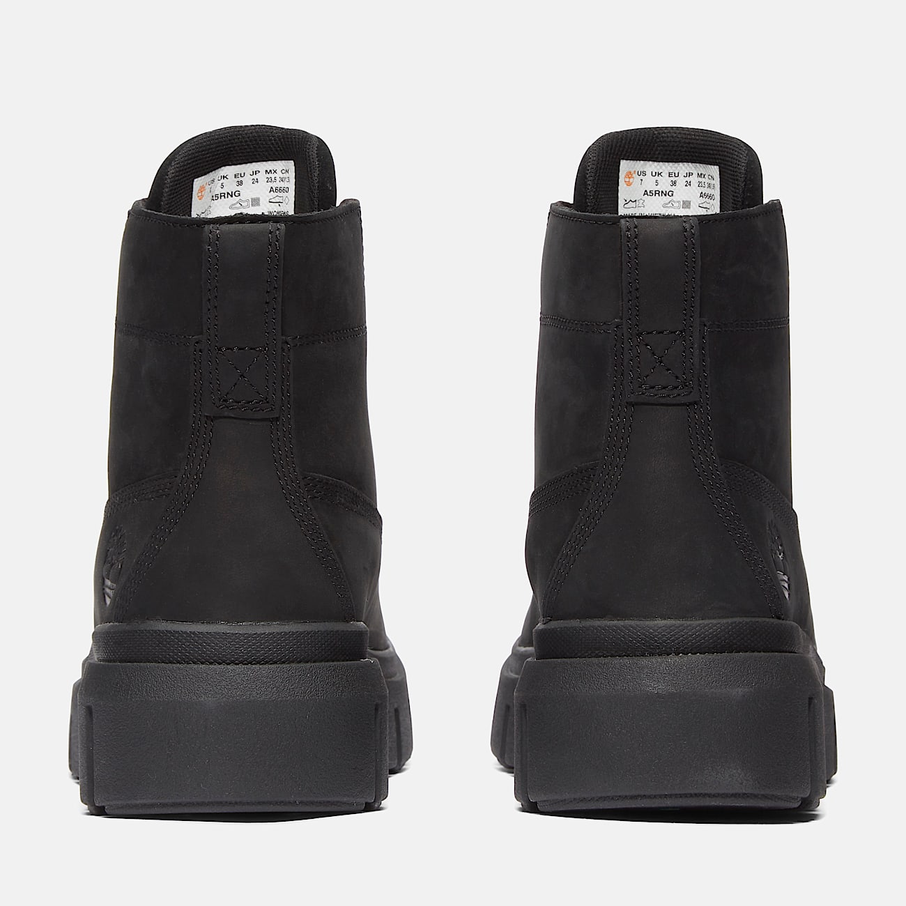 Bottines mi hautes a lacets Field pour femme en noir
