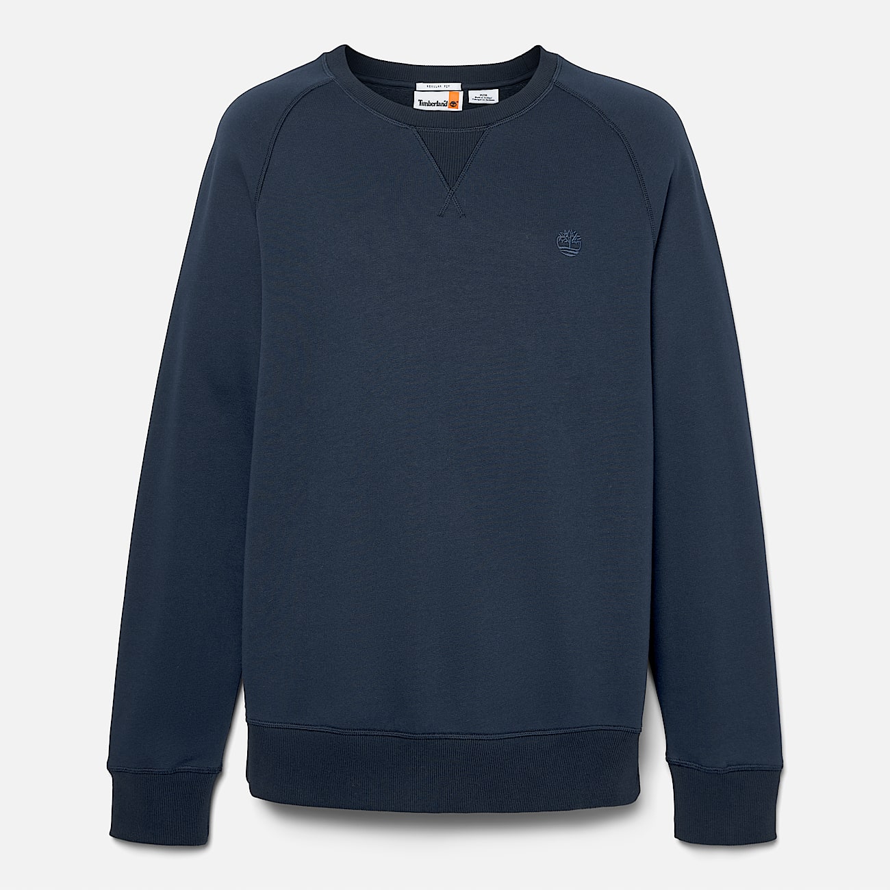 Exeter River Brushed back Crew Sweatshirt for Men in Dark Blue
