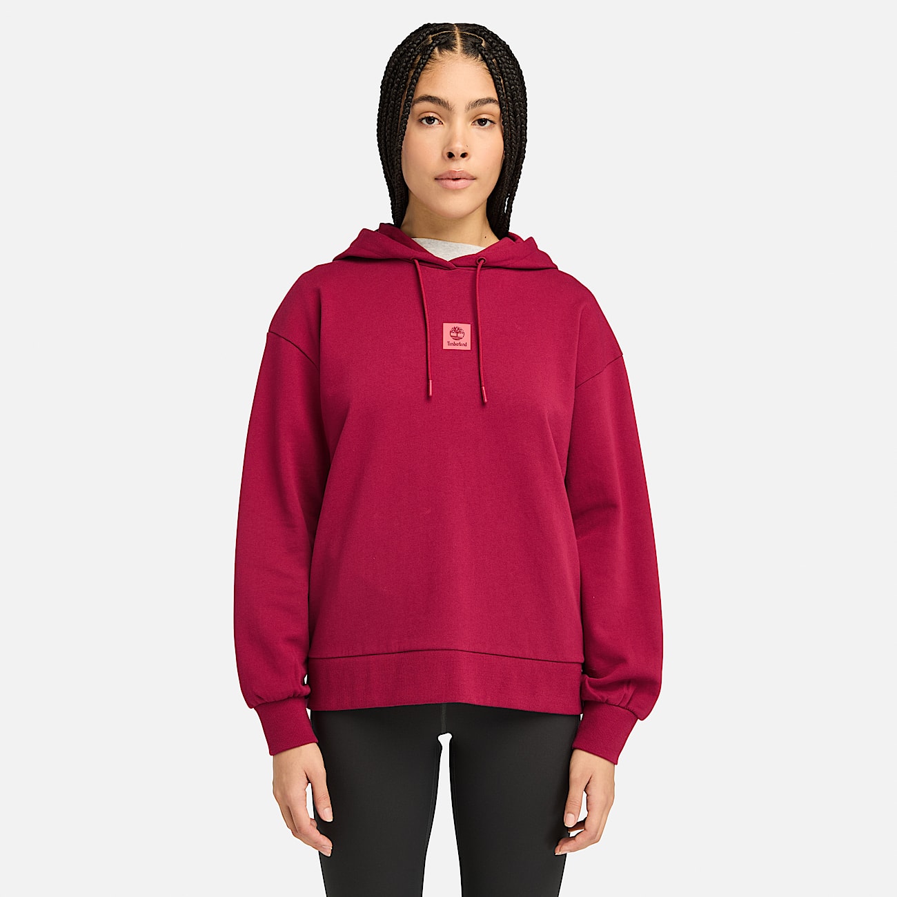 Dark red hoodie women's outlet