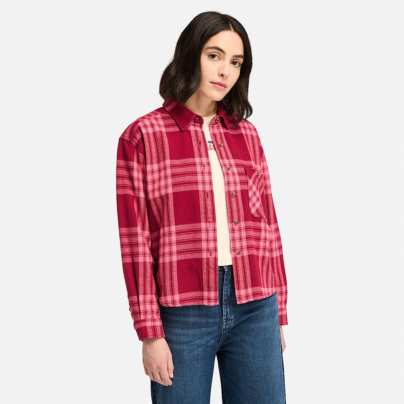 Flanellen shirt dames hot sale