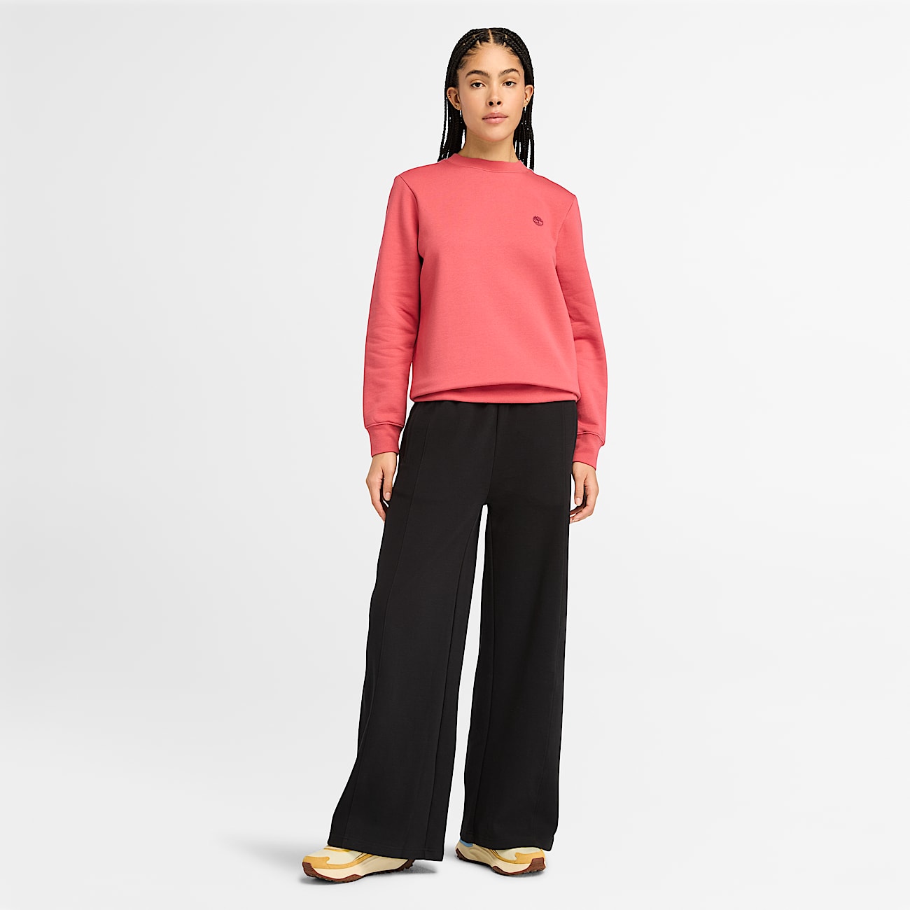 Pantaloni Palazzo Invernali Lush da Donna in colore nero