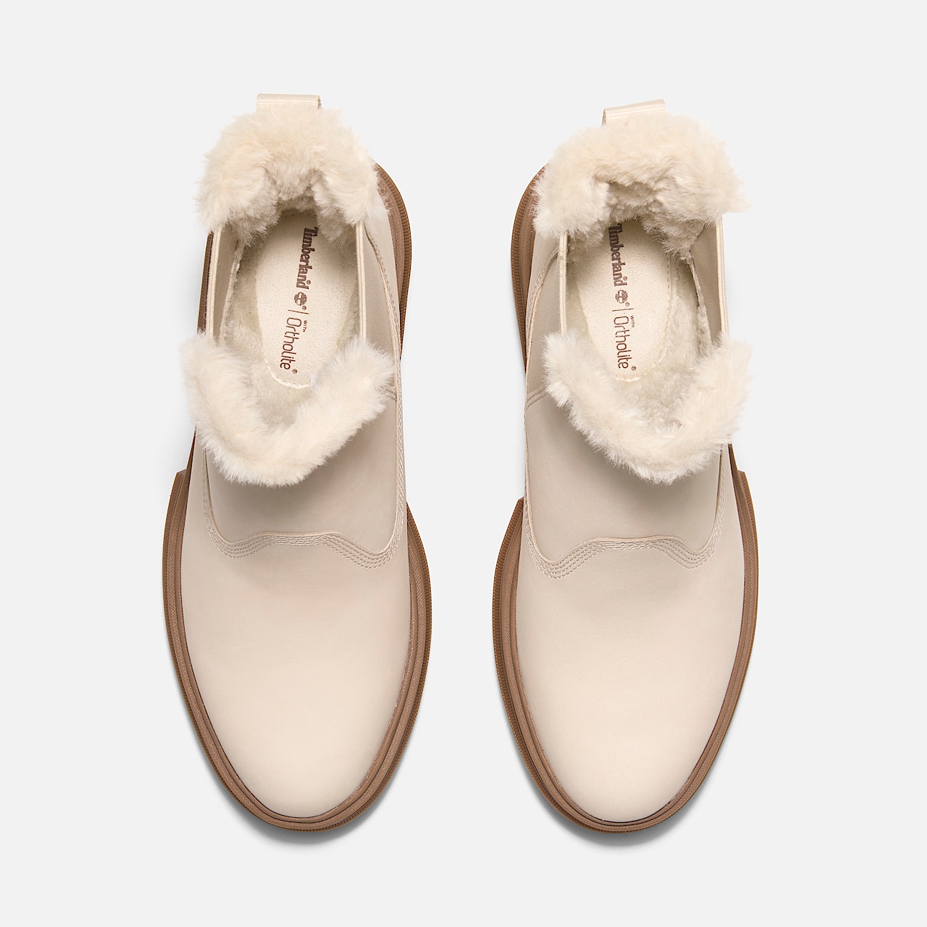 Bottine mi haute a doublure chaude Everleigh pour femme en blanc