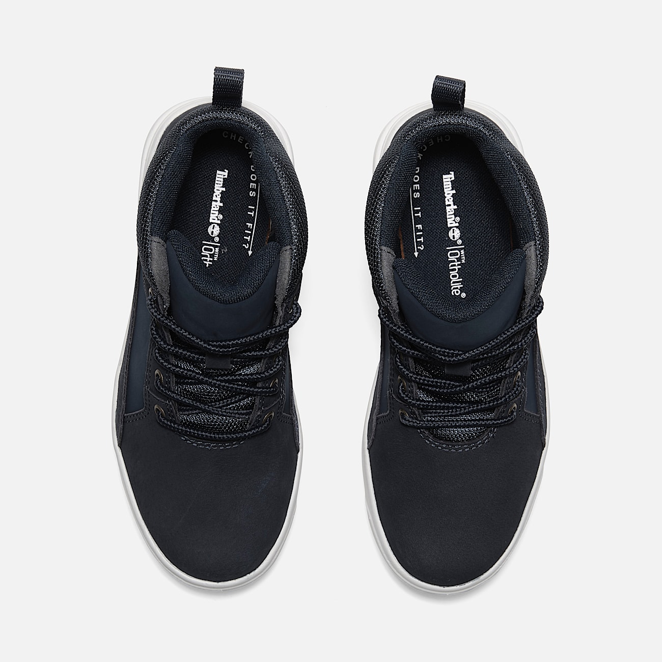 All black timberlands on feet clearance