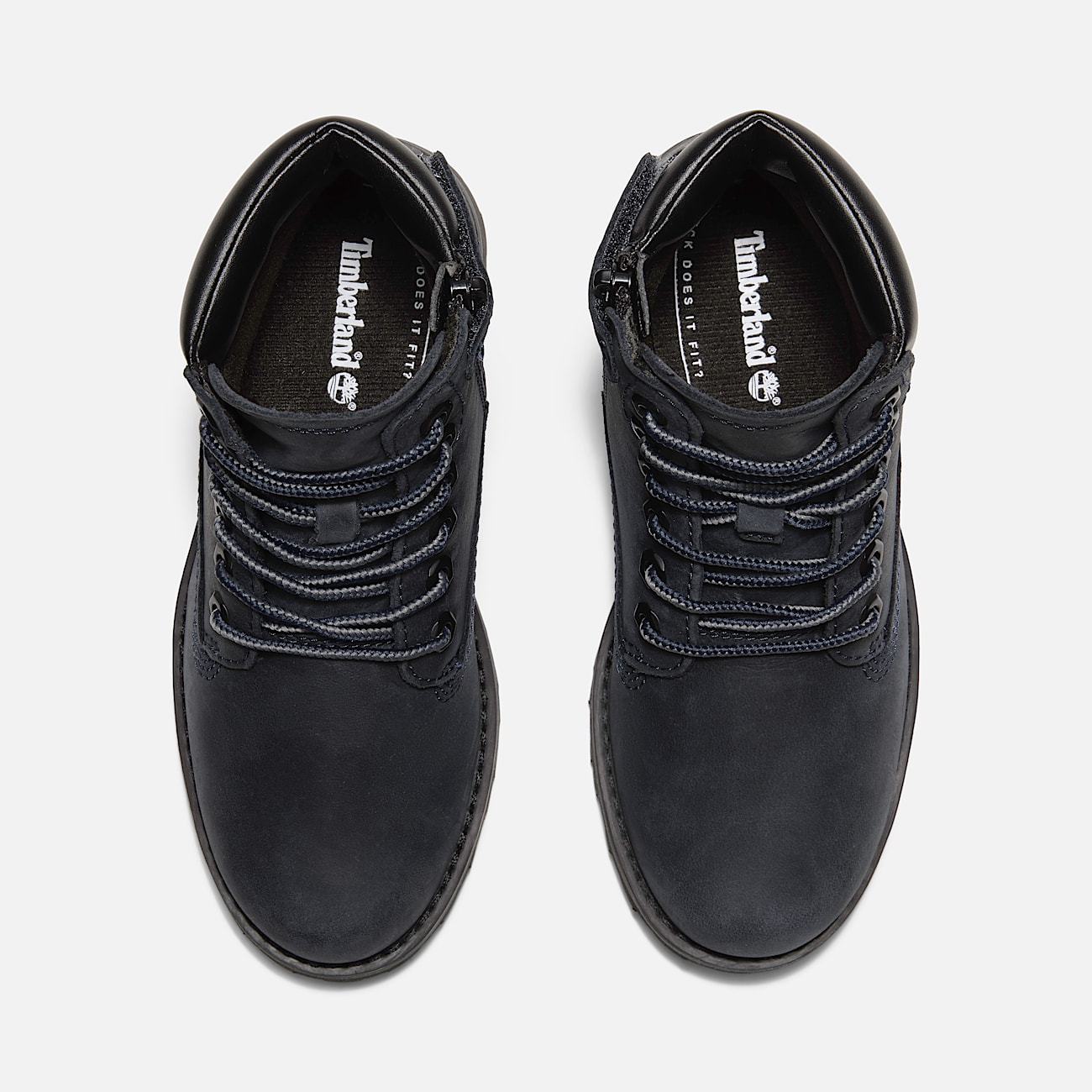 Black timberland boots junior discount