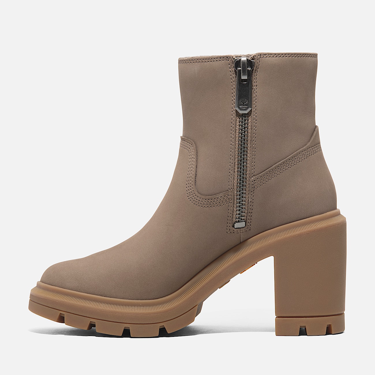 Allington Heights Mid Zip Up Boot for Women in Beige or Grey