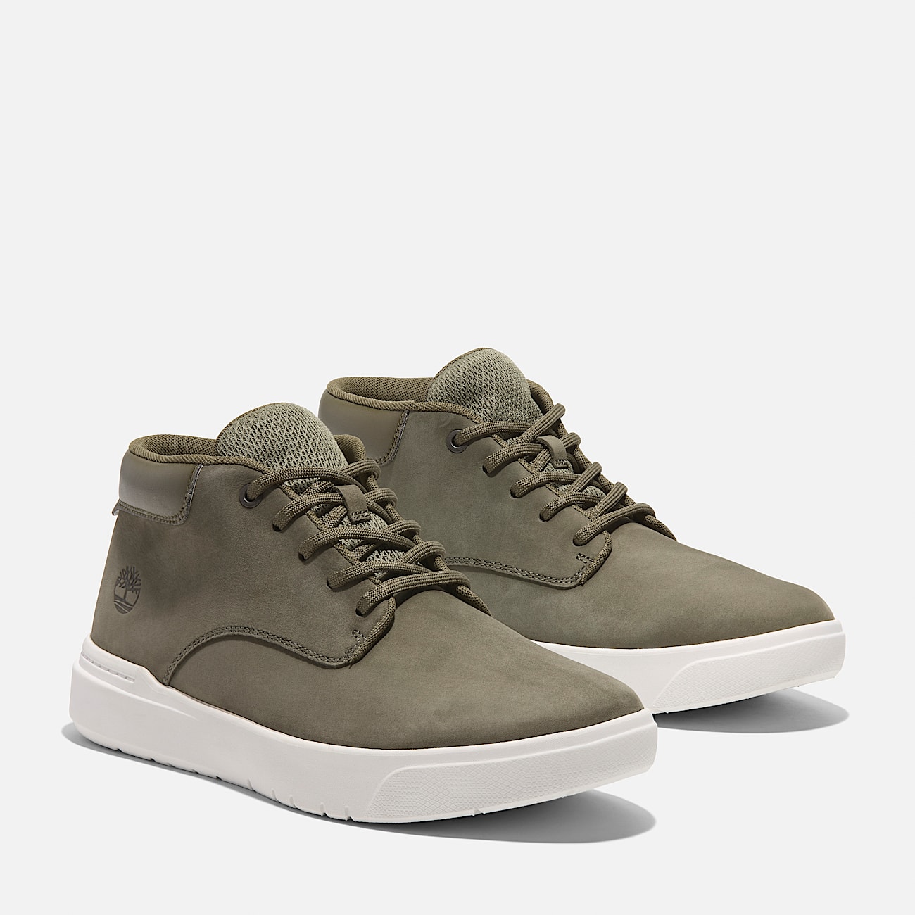 Basket mi haute a lacets Seneca Bay pour homme en vert fonce
