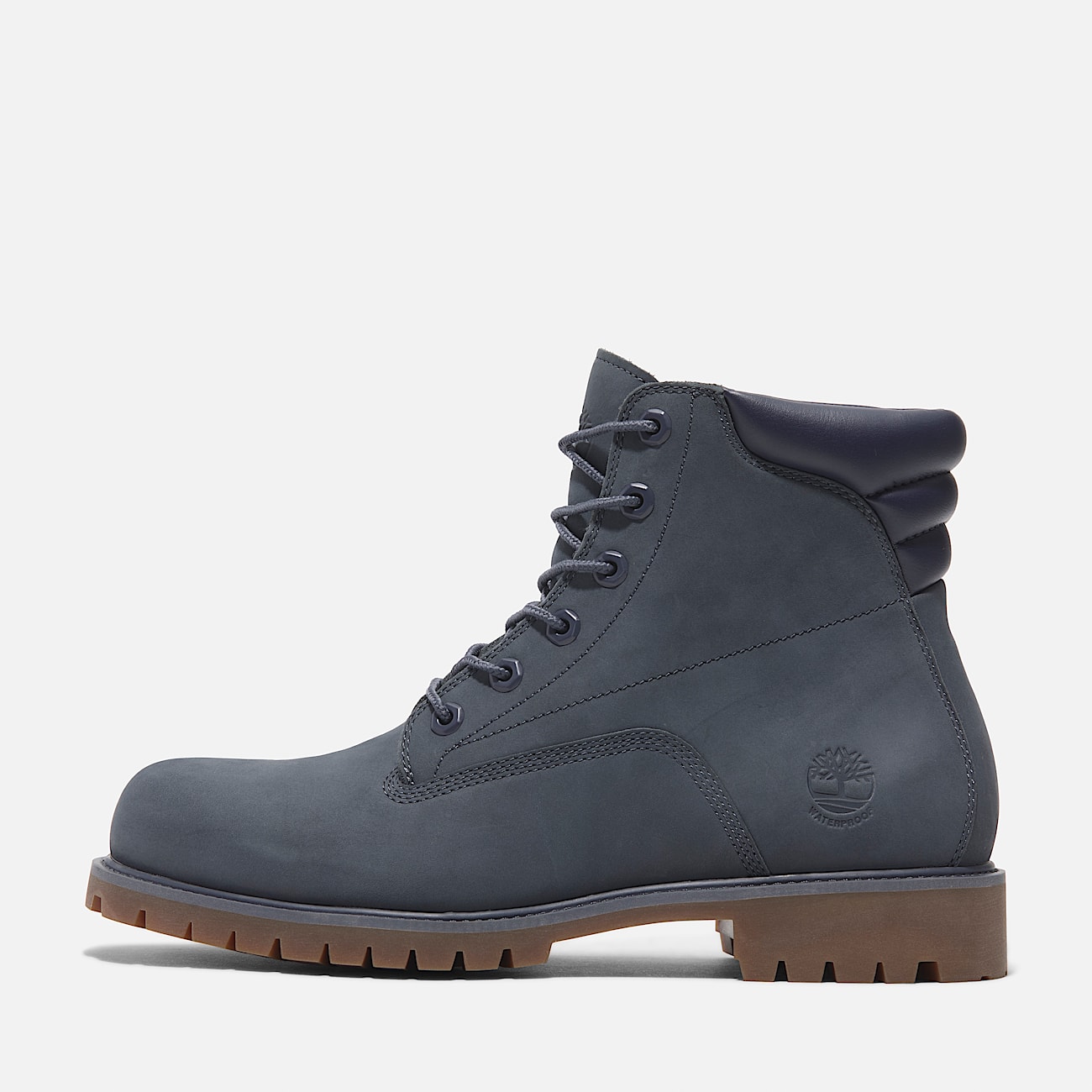 Alburn 6 Inch Lace Up Waterproof Boot for Men in Dark Blue
