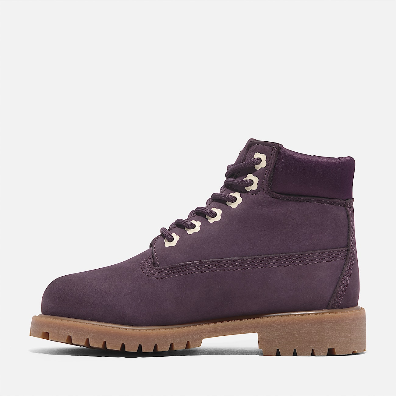 Timberland Premium 6 Inch Lace Up Waterproof Boot for Youth in Dark Purple