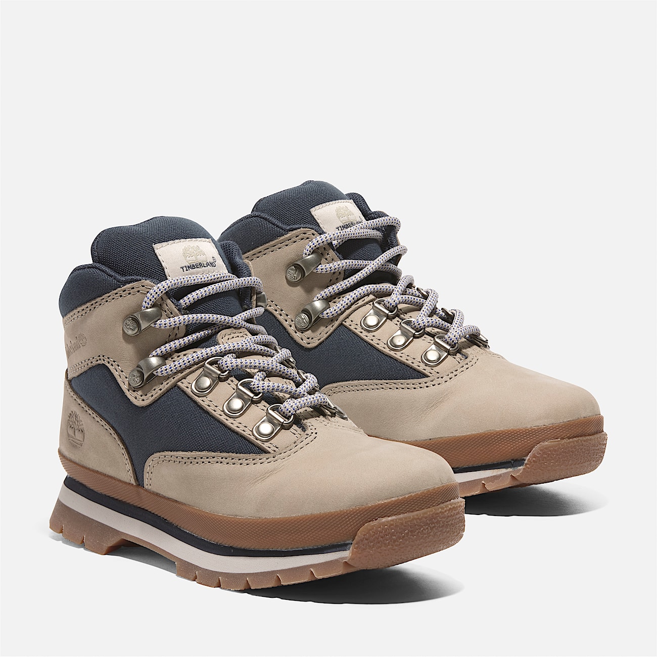 Euro Hiker Mid Lace Up Boot for Youth in Beige